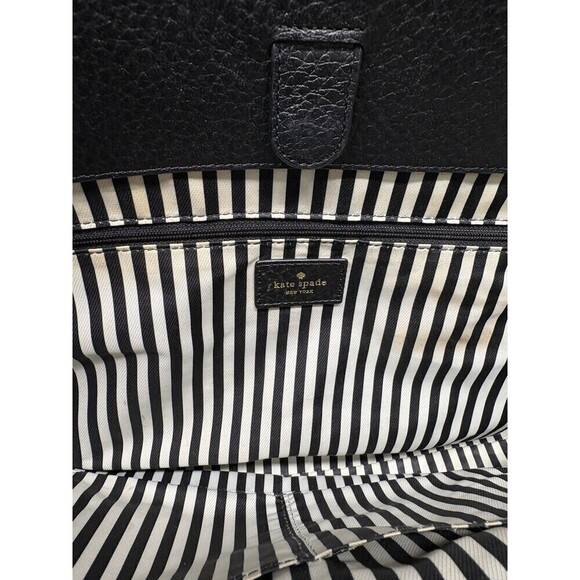 Kate Spade New York Southport Avenue Lydia SLOAN Black Leather Satchel BAG - Picture 6 of 13